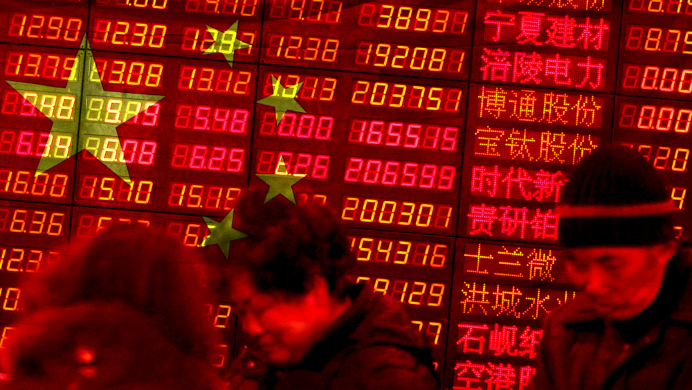 Financial news activity from China and US corporate news