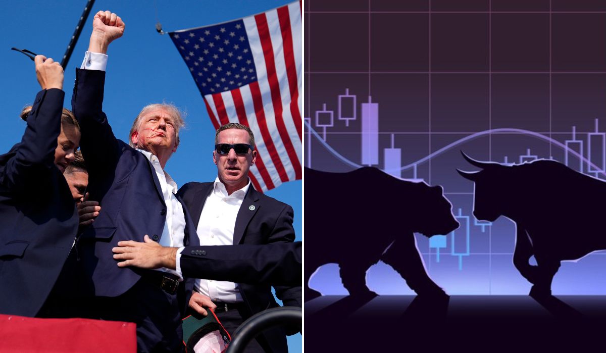 Trump Market reaction to assassination attempts on Trump falling China