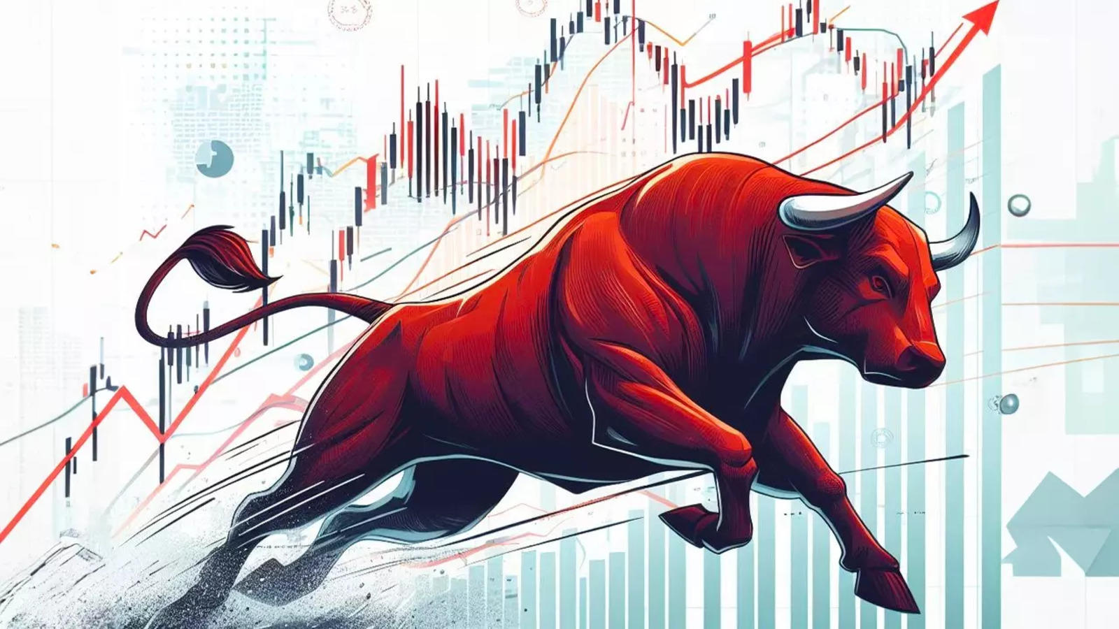 bullish trend on stock exchanges and financial markets