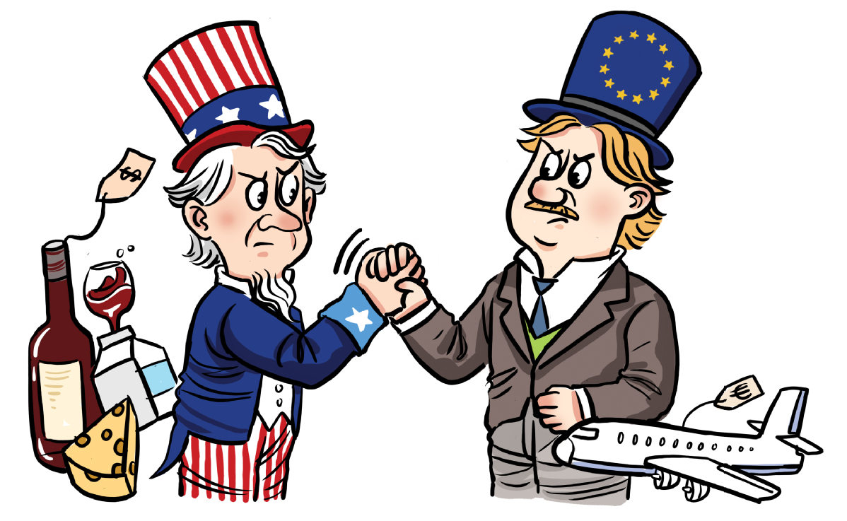 trade agreement between the US and Europe corporate stock exchange reports